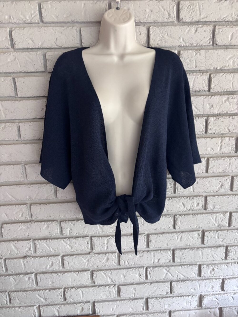 Loft Outlet Women’s Wrap Dolman Sleeve Cardigan Navy Large NWT